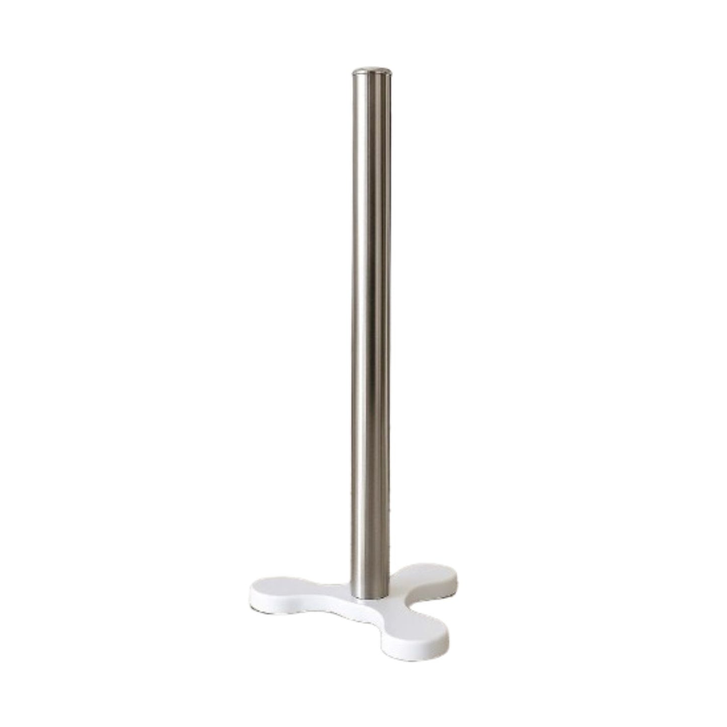 Home Collection Stainless Steel Paper Towel Holder Countertop Suction Base White