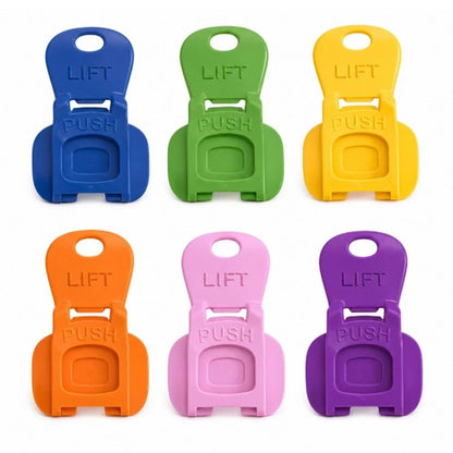 Home Collection Pack of 6 Colorful Can Lids and Tab Openers Drink Covers