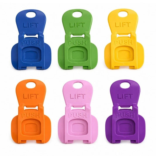 Home Collection Pack of 6 Colorful Can Lids and Tab Openers Drink Covers