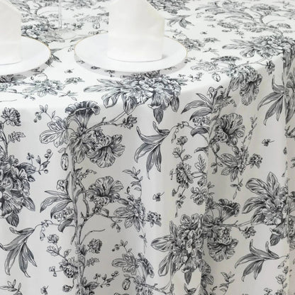 Home Collection Polyester Round Tablecloth 120 Inch