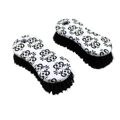 Home Collection Pack of 2 Scrub Brush Multi Purpose Cleaning Tool White