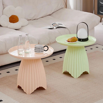 Home Collection Round Coffee Table Side Table Lightweight Bedside End Table