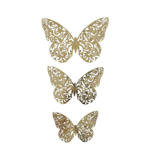 12Pcs 3D Removable Wall Decals Stickers