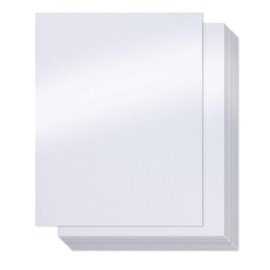 Home Collection White Shimmer Metallic Cardstock Paper