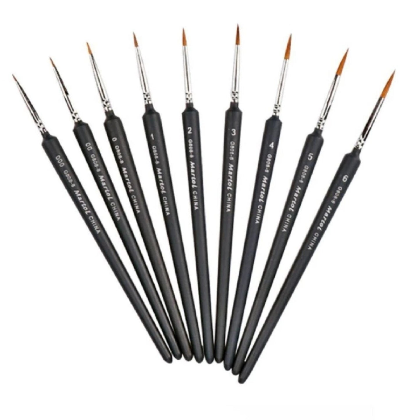 Home Collection Pack of 9 Mini Paint Brush Set