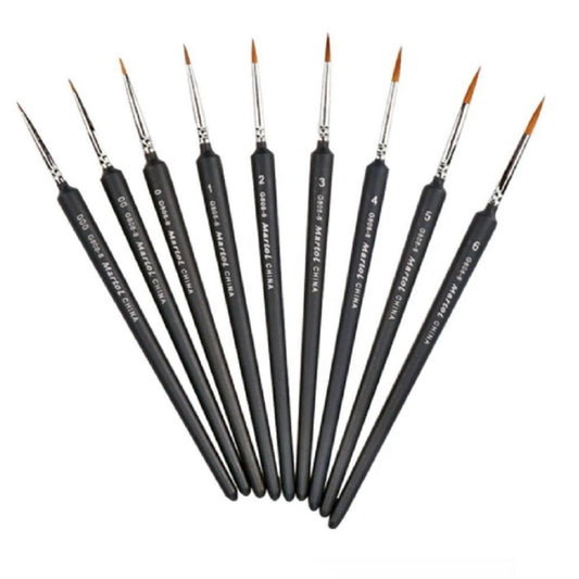 Home Collection Pack of 9 Mini Paint Brush Set