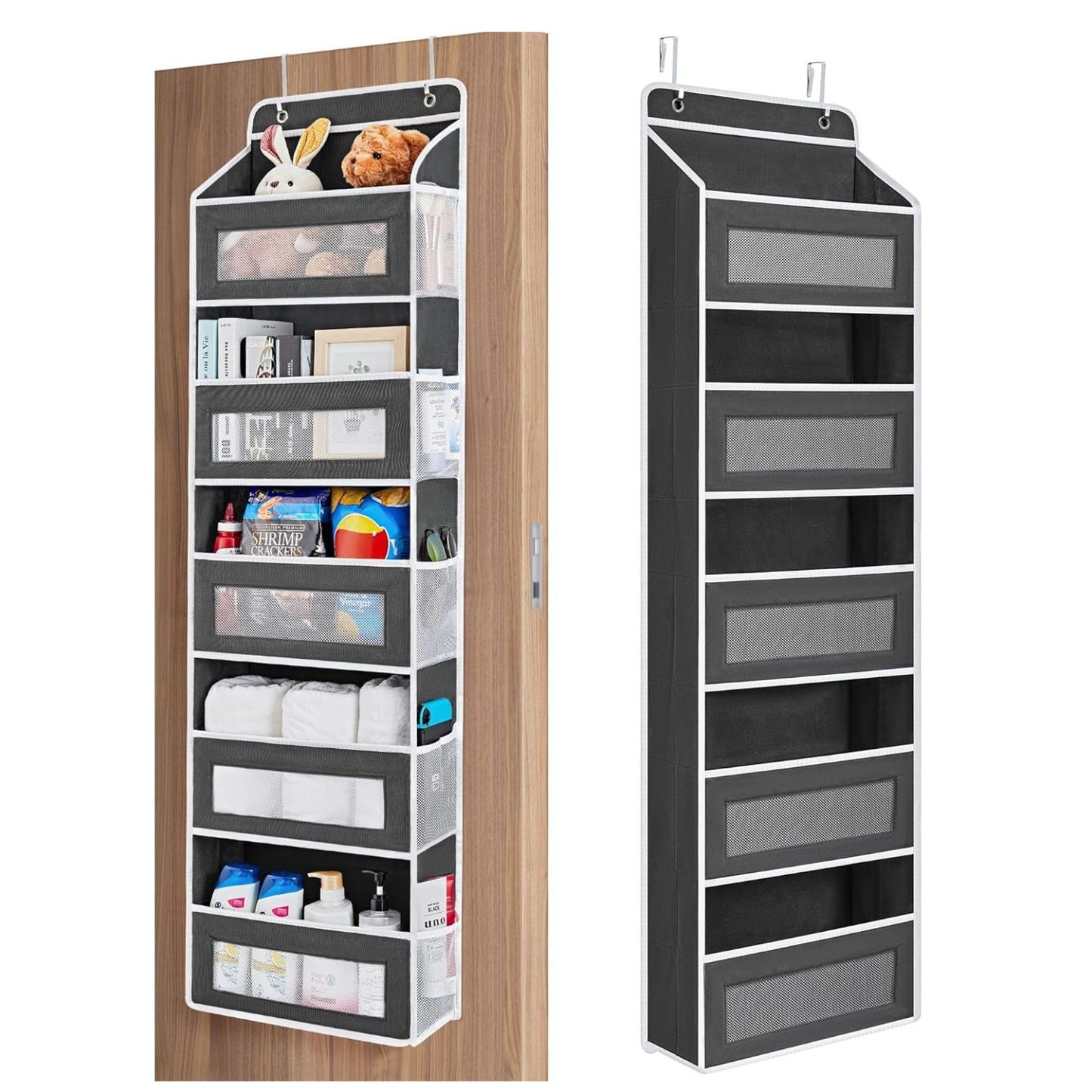 Home Collection 5-Shelf Over the Door Organizer Storage with Large Pockets