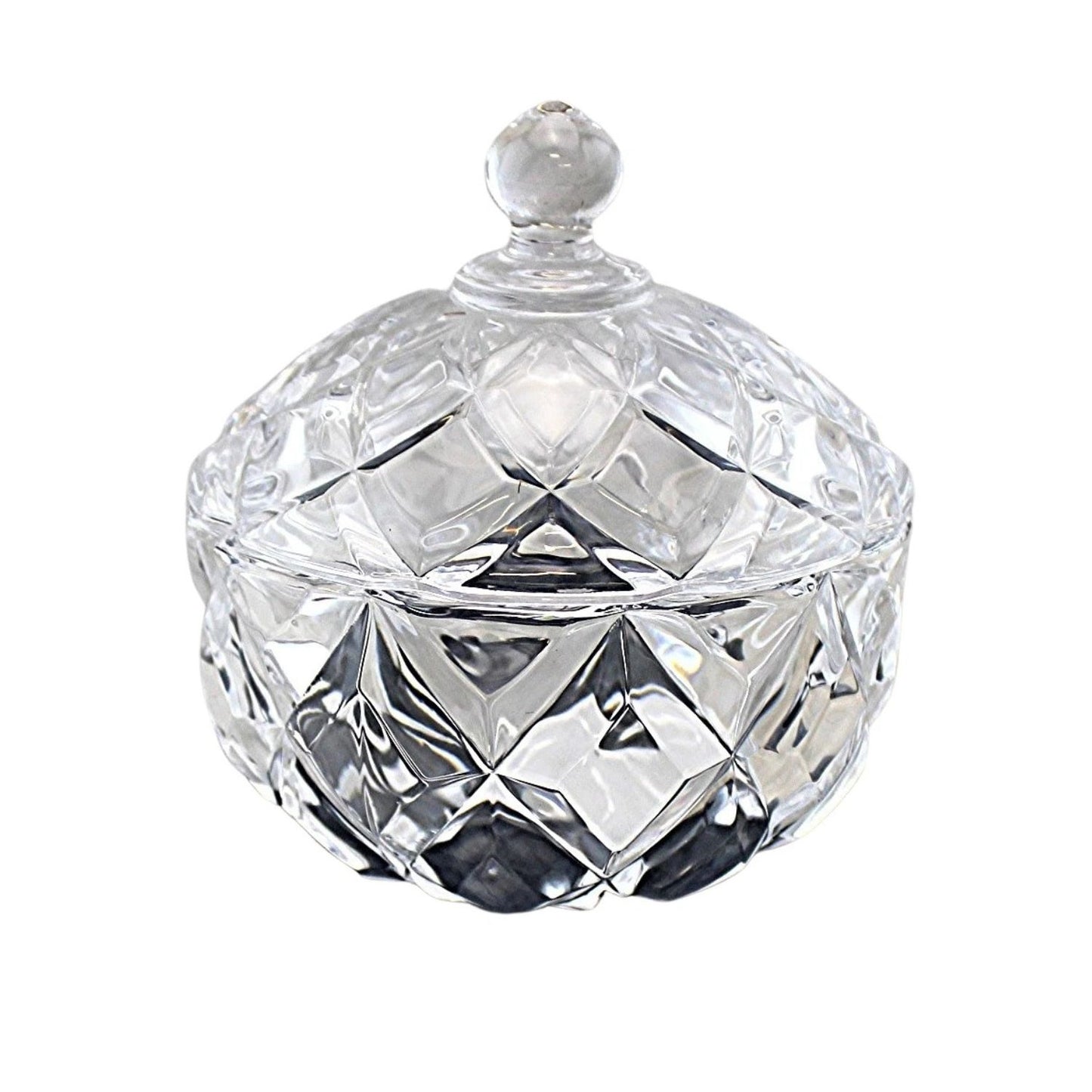 Home Collection Candy and Sugar Bowl with Lid Clear Kitchen Storage Container