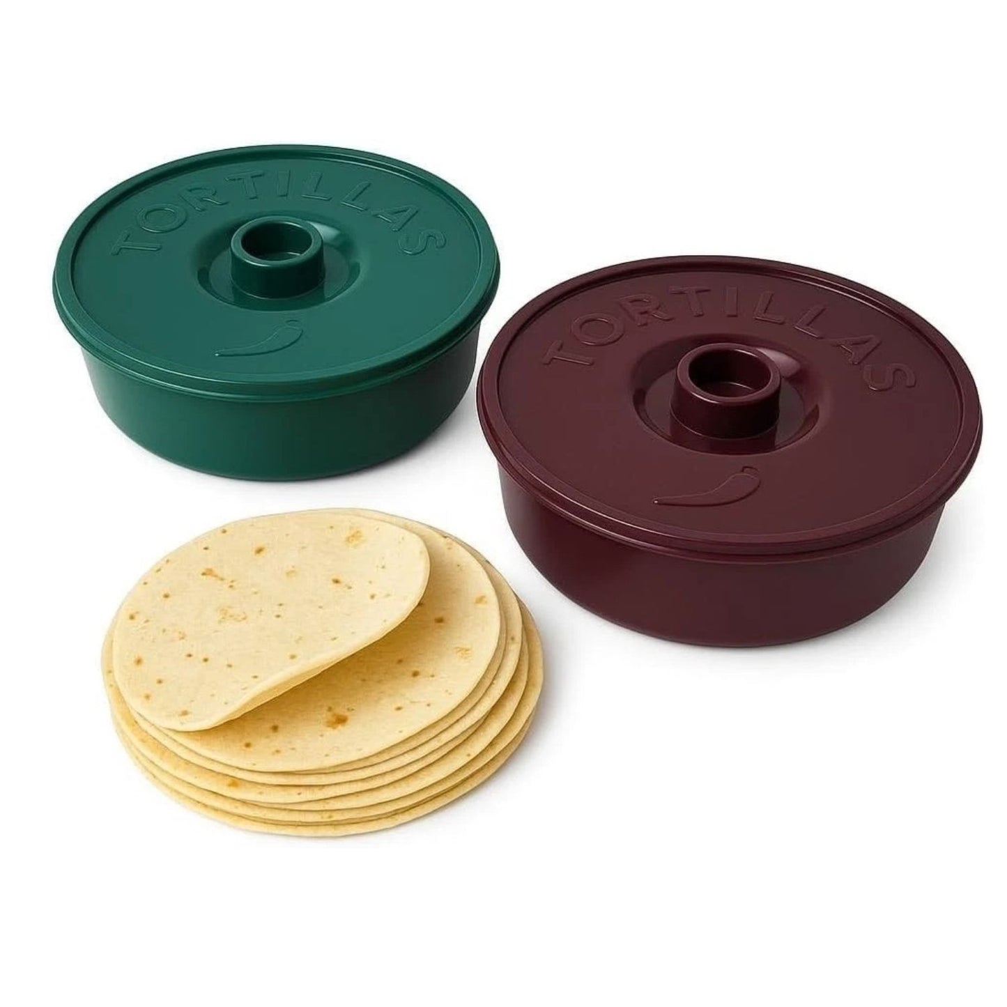 Home Collection 2-Pack Tortilla Warmer with Lid 8.5"