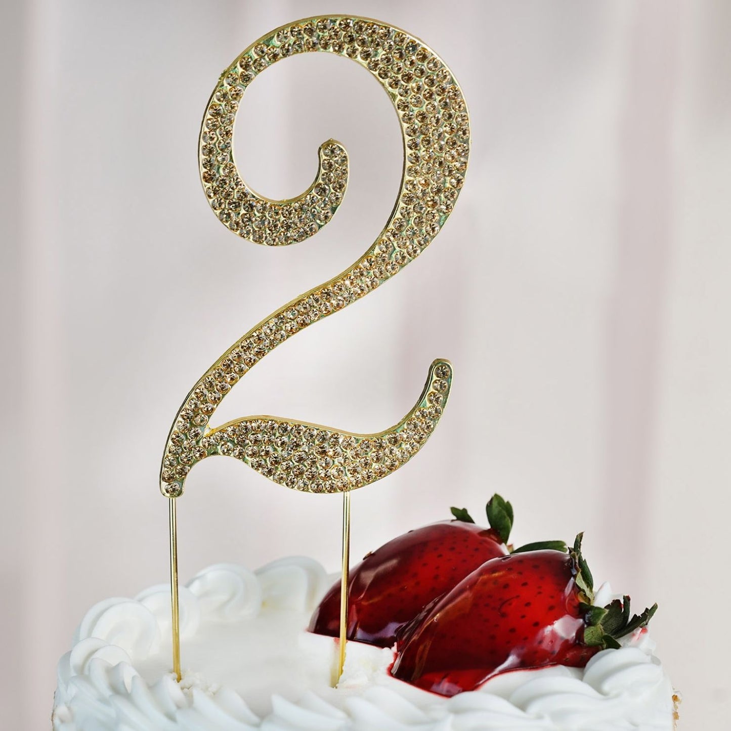 Home Collection Numbers Crystal Rhinestone Cake Topper 4.5 Inch