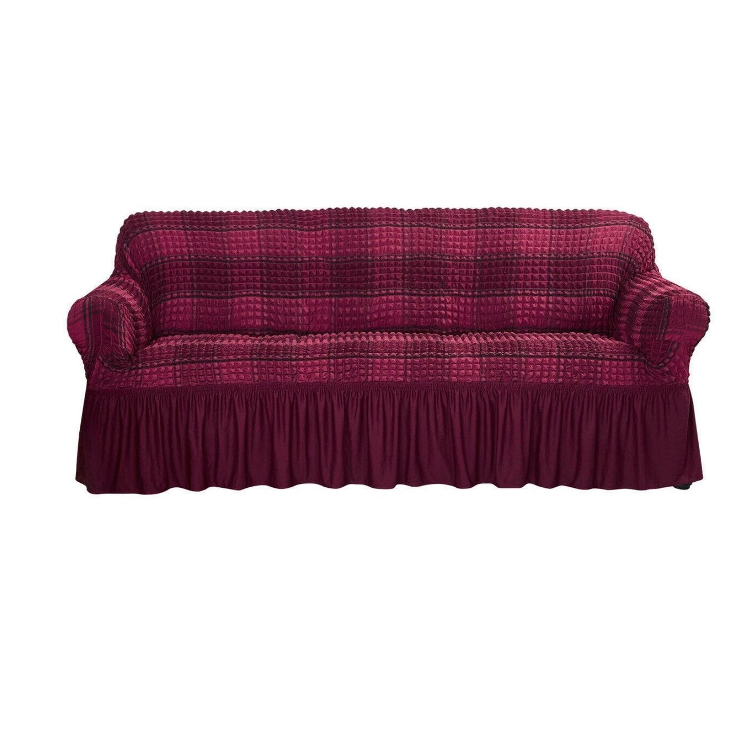 Home Collection 3D Bubble Lattice Stretch Sofa Cover 4-Seater