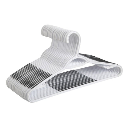 Home Collection 50 Pack Plastic Clothes Hangers with Non-Slip Pads