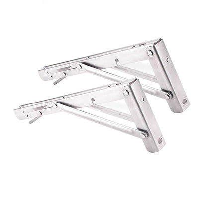 Home Collection 2Pcs Folding Shelf Brackets 14"
