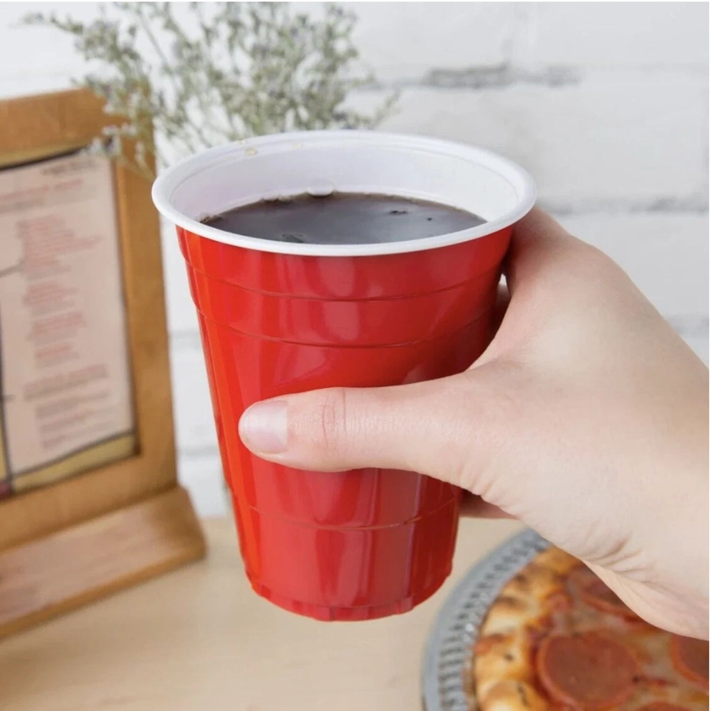 Home Collection 18 oz Red Plastic Party Cups