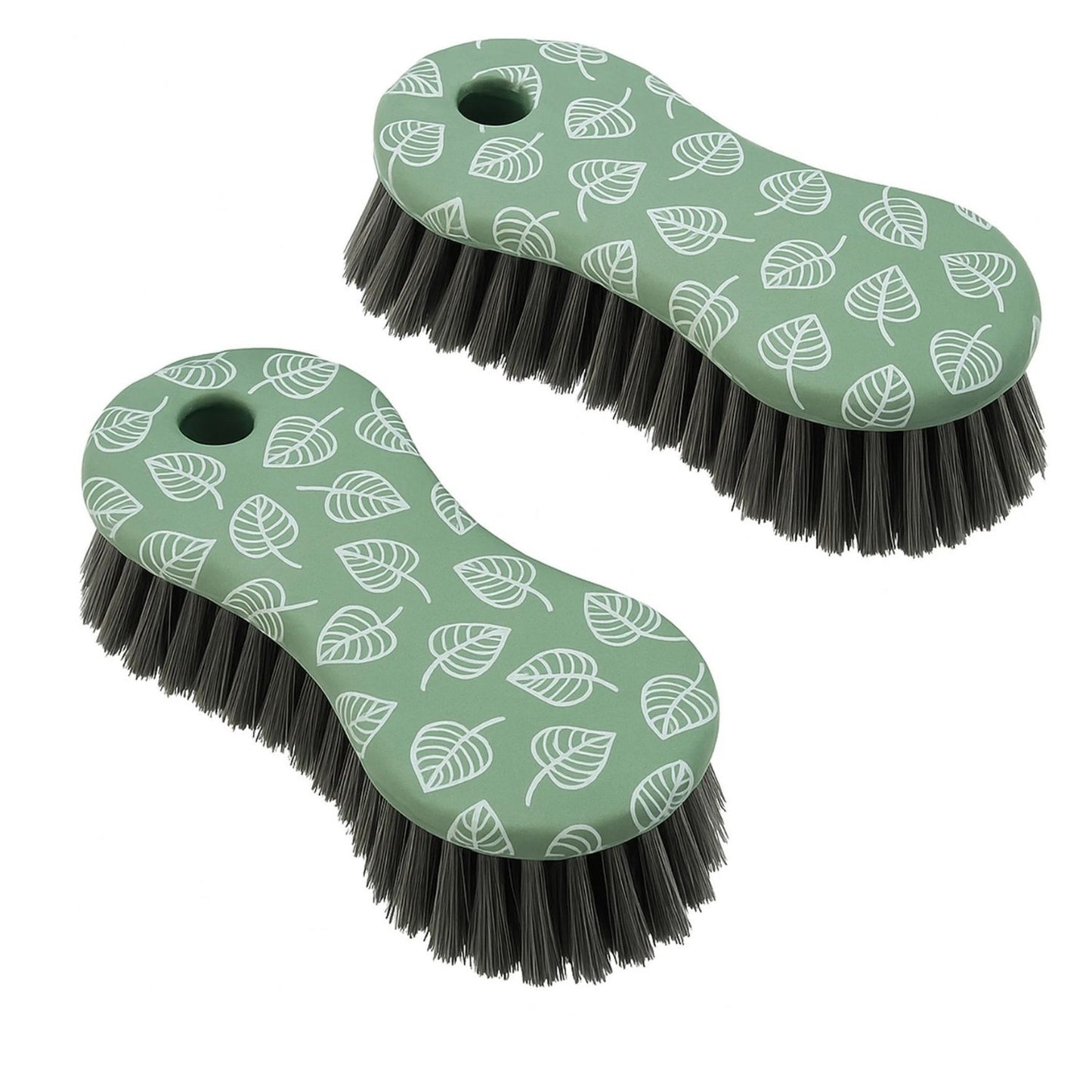 Home Collection Pack of 2 Multi Purpose Scrub Brush Cleaning Tool Green