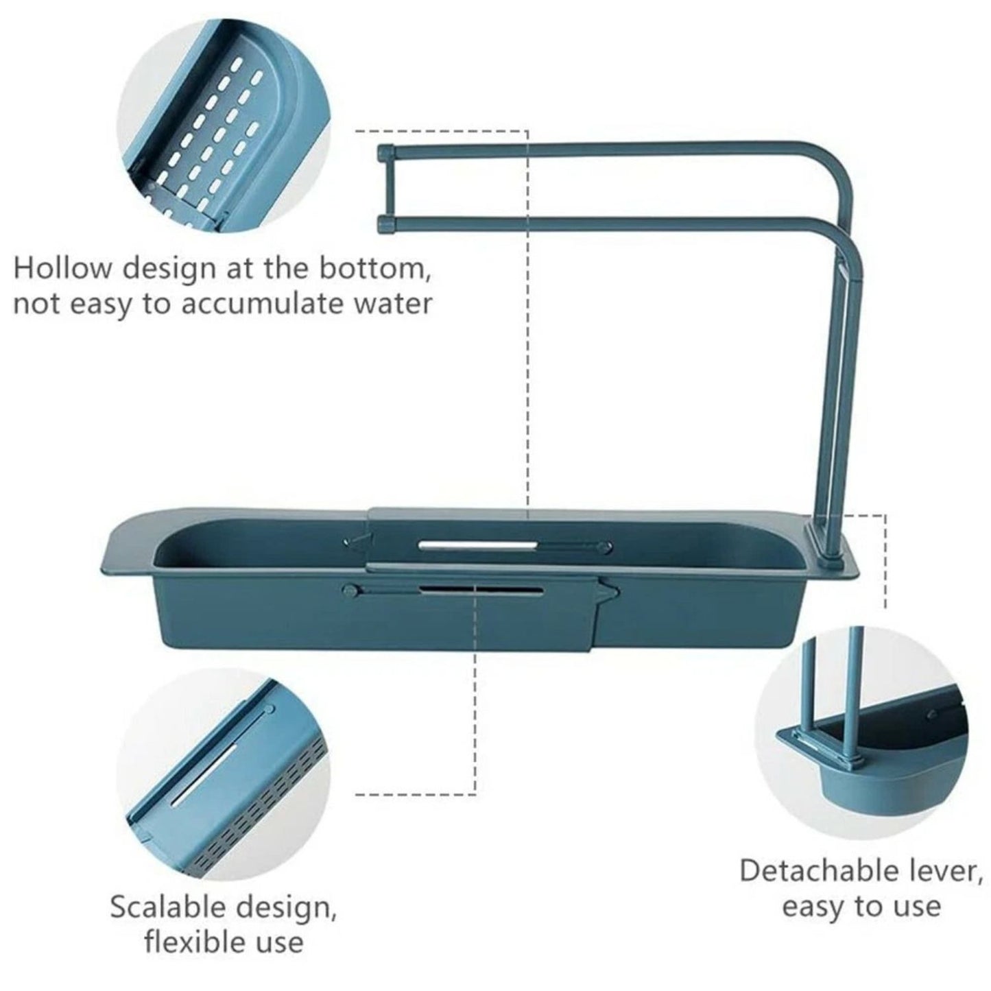 Home Collection Expandable Telescopic Sink Rack