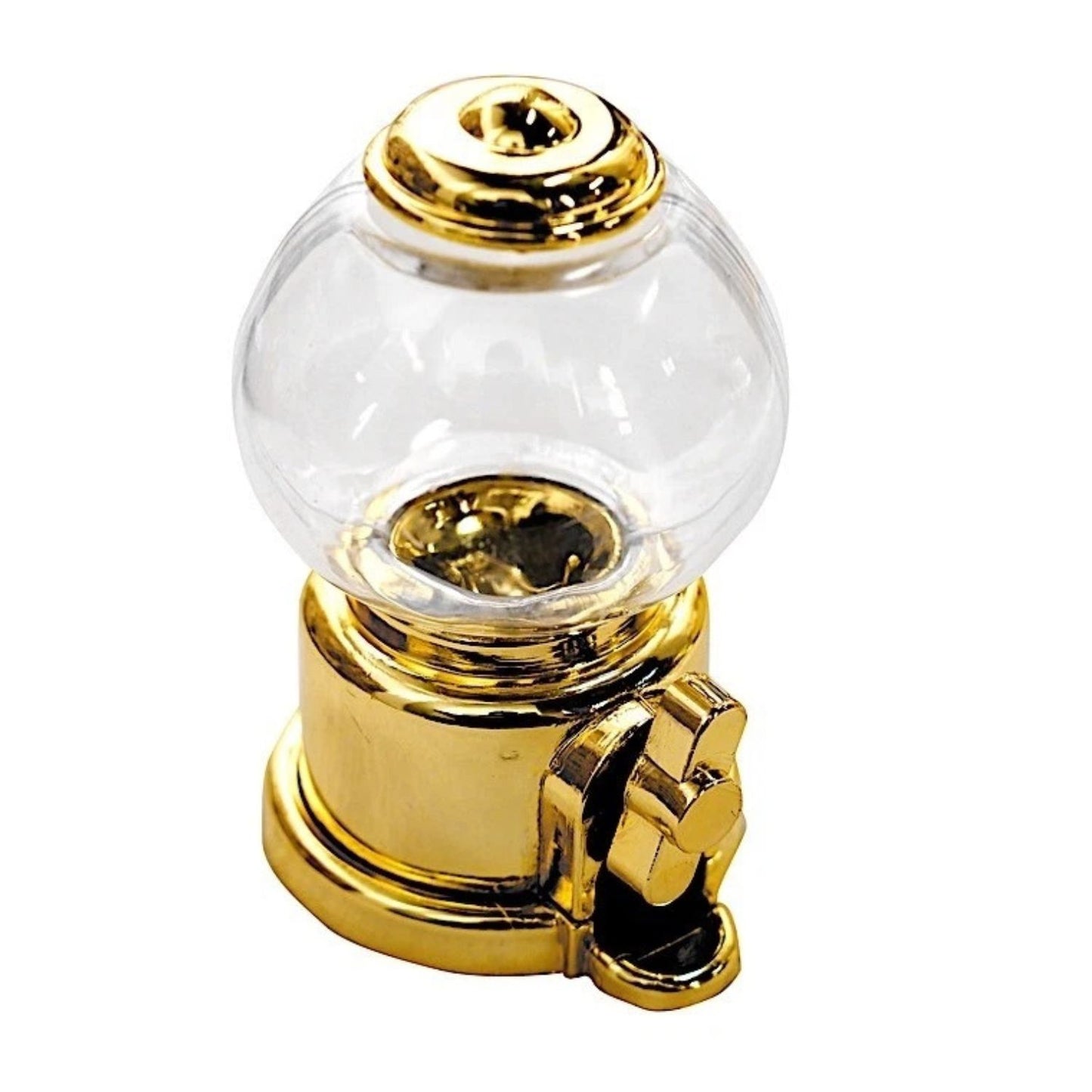 Home Collection Pack of 12 Gold Clear Mini Candy Dispenser 3.5"