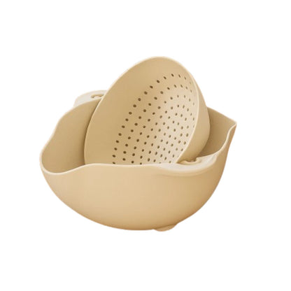 Home Collection Rinse and Drain Bowl Strainer Colander Combo