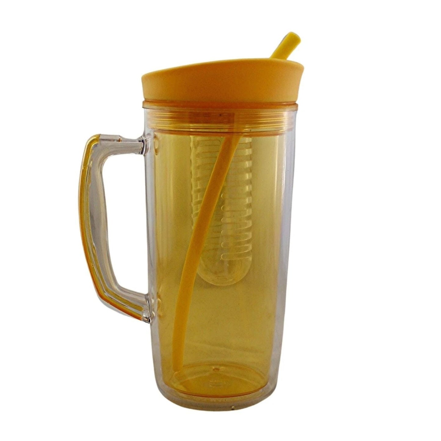 Home Collection Fruit Infuser Tumbler with Straw and Handle 37 oz