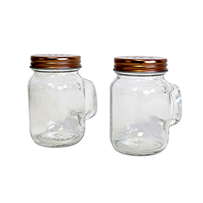 Home Collection Retro Mason Jar Salt and Pepper Shaker Set