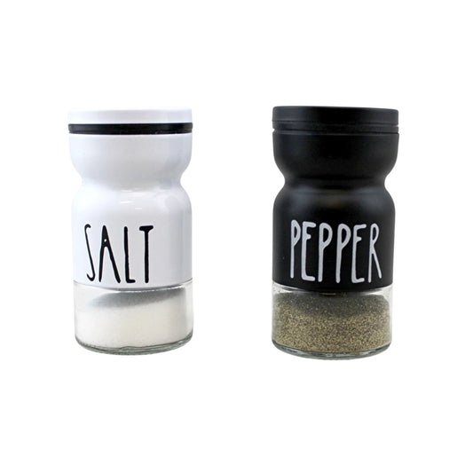 Home Collection Vintage Glass Salt and Pepper Shaker Set