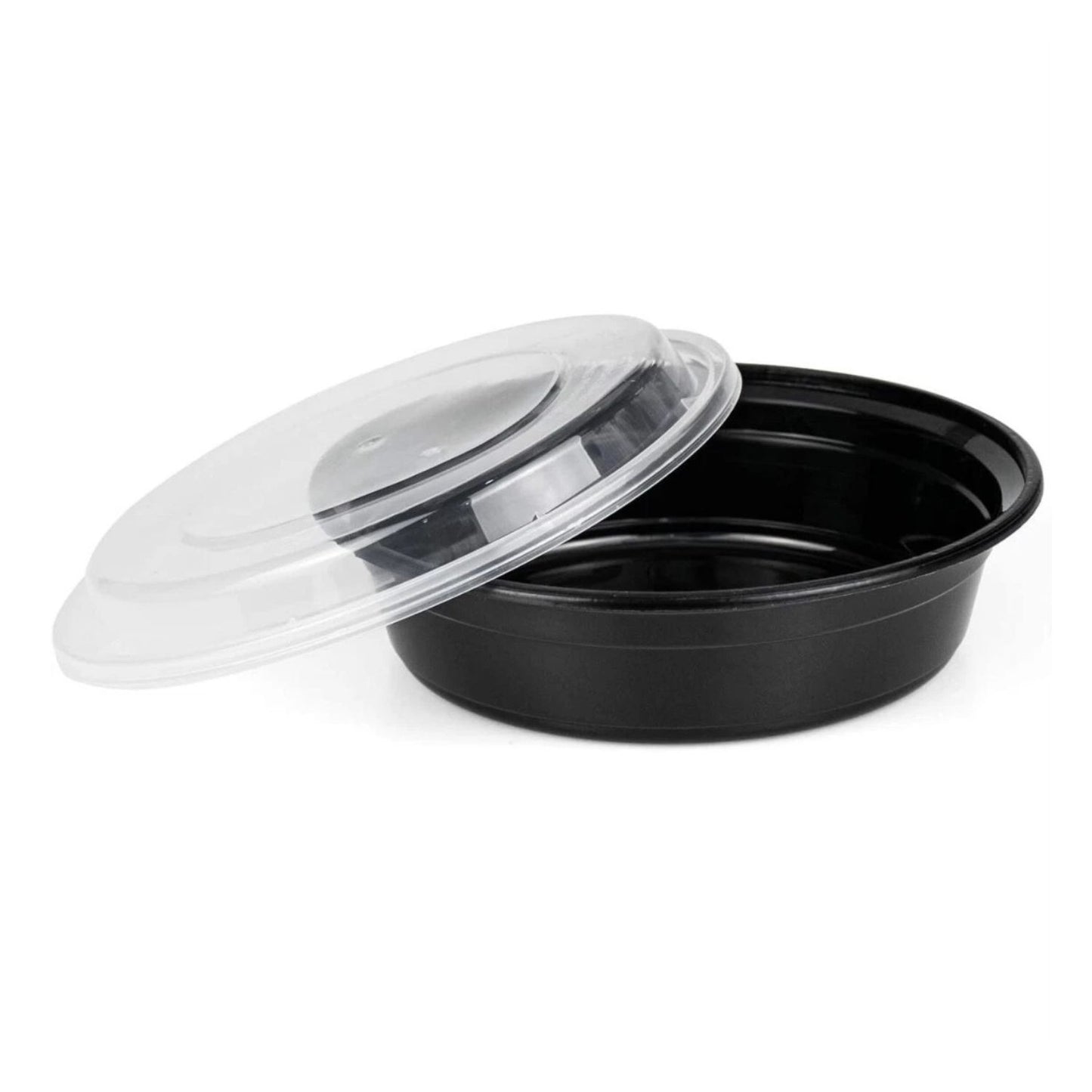 Home Collection 24 oz Plastic Round Meal Prep Containers with Lids