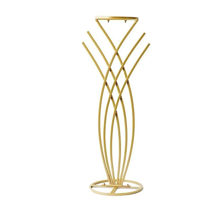 Home Collection  Metal Flower Display Stand Mermaid Tail Centerpiece 28-Inch Gold