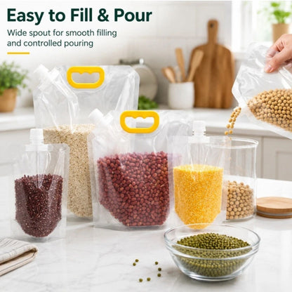 Home Collection Pack of 5 Grain Storage Bags