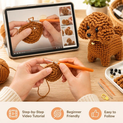 Home Collection Dog Crochet Kit for Beginners