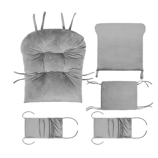 Home Collection 5-Piece Velvet Glider Cushion Set