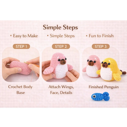 Home Collection Pack of 2 Seal Crochet Kit for Beginners