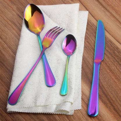 Home Collection Pack of 4 Stainless Steel Flatware Dinnerware Set