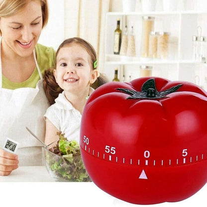 Home Collection Tomato Kitchen Timer 60-Minute Mechanical Timer