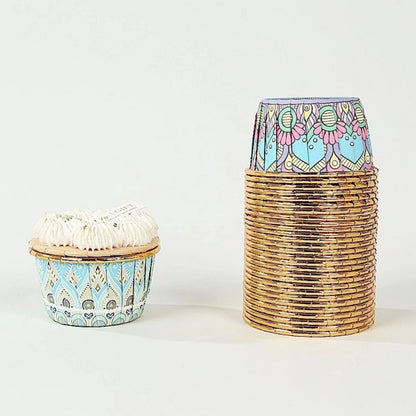 Home Collection Pack of 50 Assorted Paper and Foil Cupcake Liners
