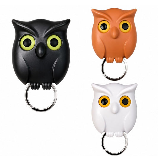 Home Collection Pack of 3 Owl Key Hanger Hooks Wall Mounted Key Holder Rack