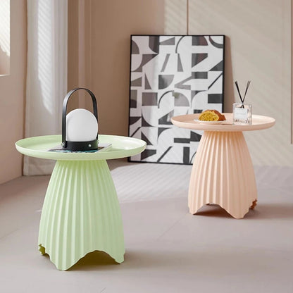 Home Collection Round Coffee Table Side Table Lightweight Bedside End Table