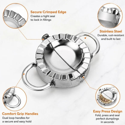 Home Collection Stainless Steel Dumpling Maker Press Mold