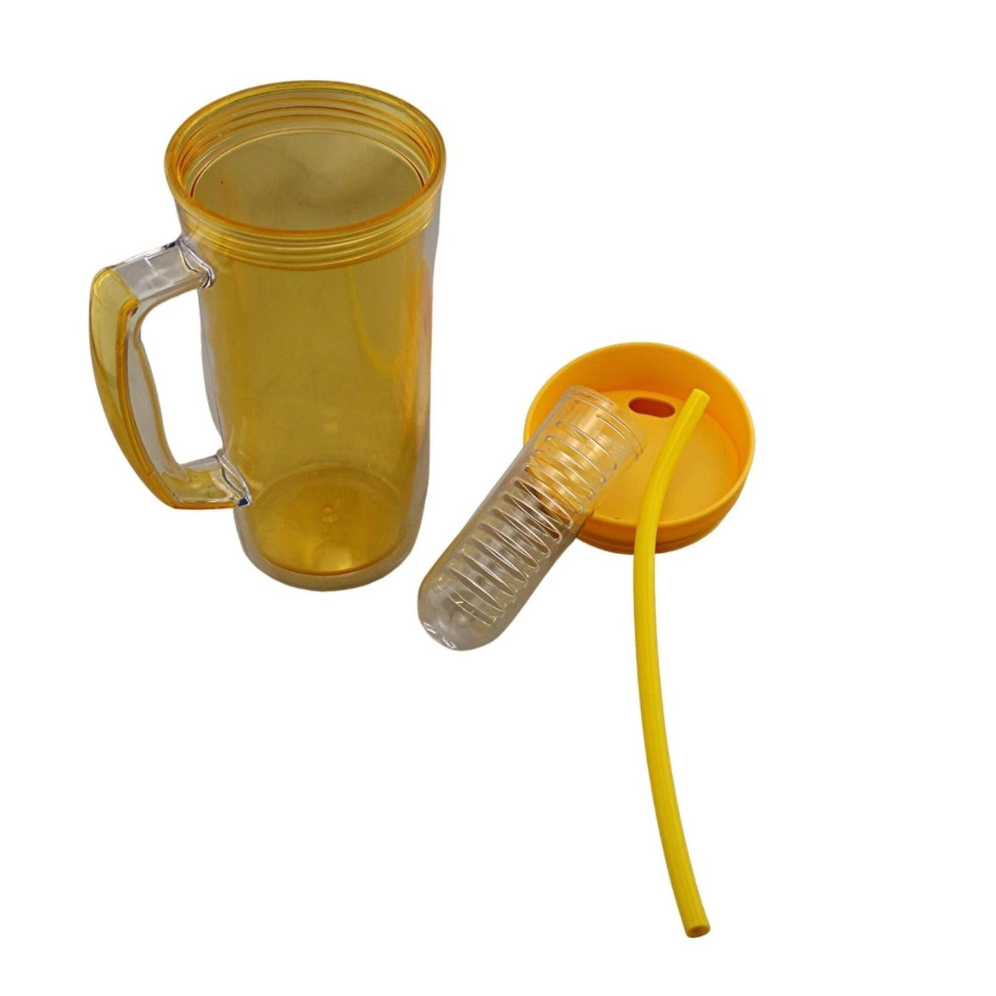 Home Collection Fruit Infuser Tumbler with Straw and Handle 37 oz
