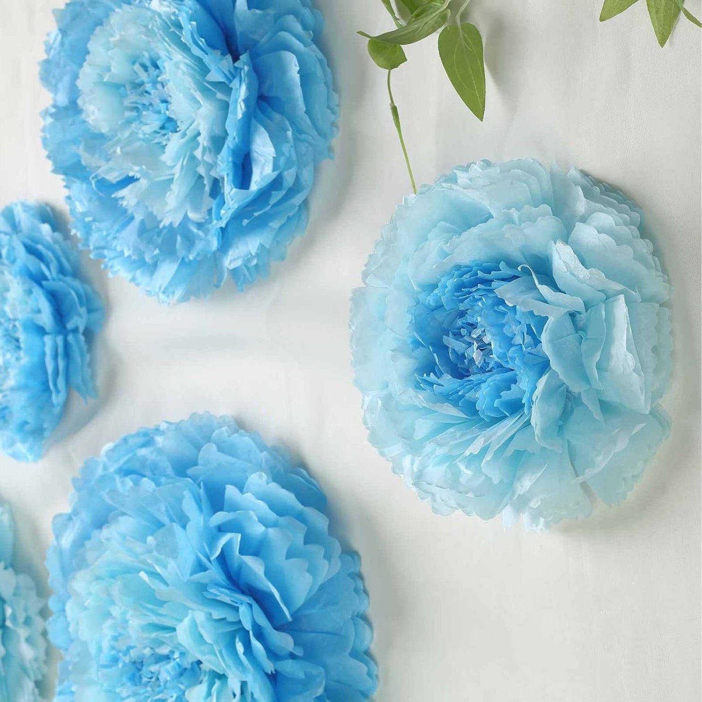 Home Collection Pack of 12 Large Carnation Paper Tissue Flowers