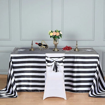 Home Collection 10Pcs Satin Stripe Chair Sashes