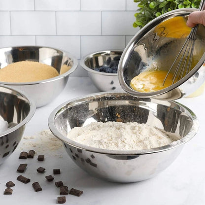 Home Collection Stainless Steel Mixing Bowls Set of 4