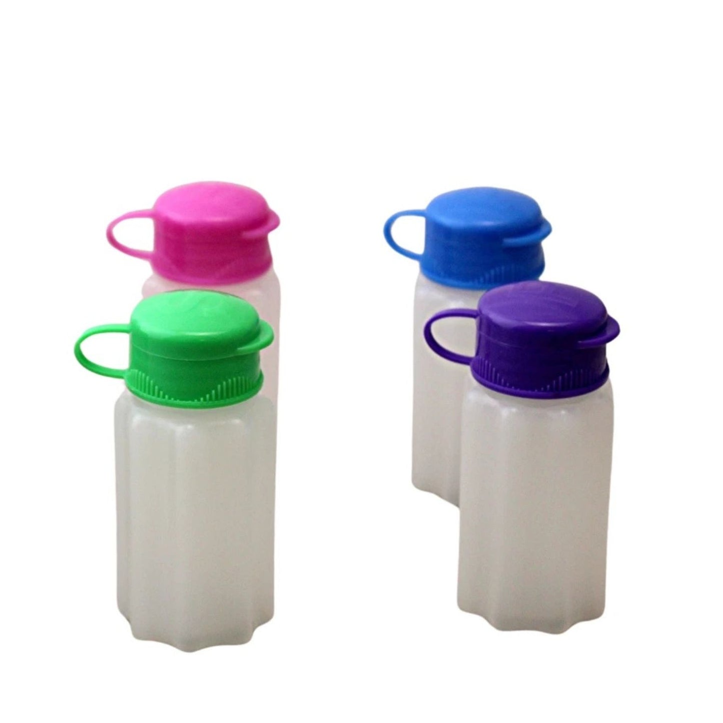 Home Collection Pack of 4 Mini Salt and Pepper Shakers with Snap Lids