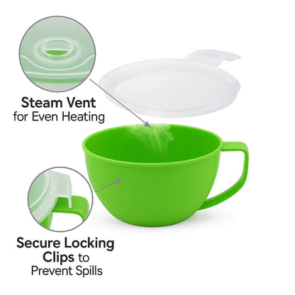Home Collection Microwave Soup and Noodle Bowl with Lid