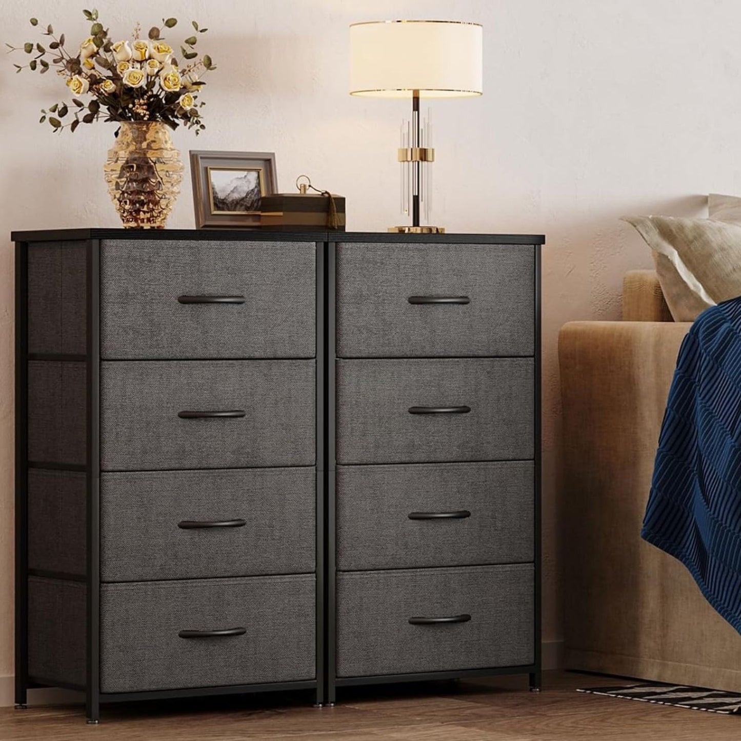 Home Collection 4-Drawer Fabric Dresser