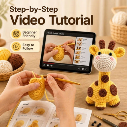 Home Collection Giraffe Crochet Kit for Beginners