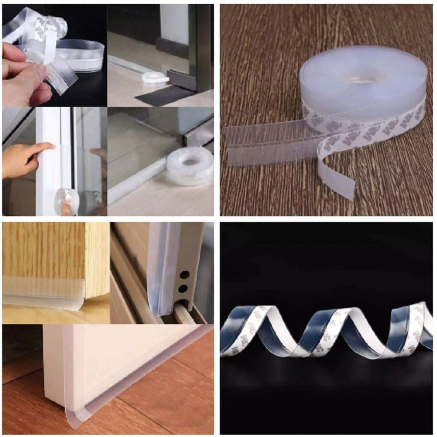 Home Collection Silicone Draught Excluder Strip Seal Tape