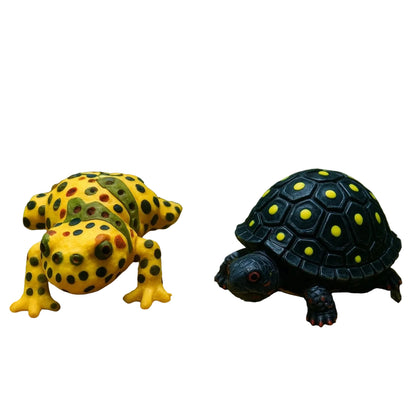 Home Collection 2-Pack Polyresin Frog and Turtle Figurines