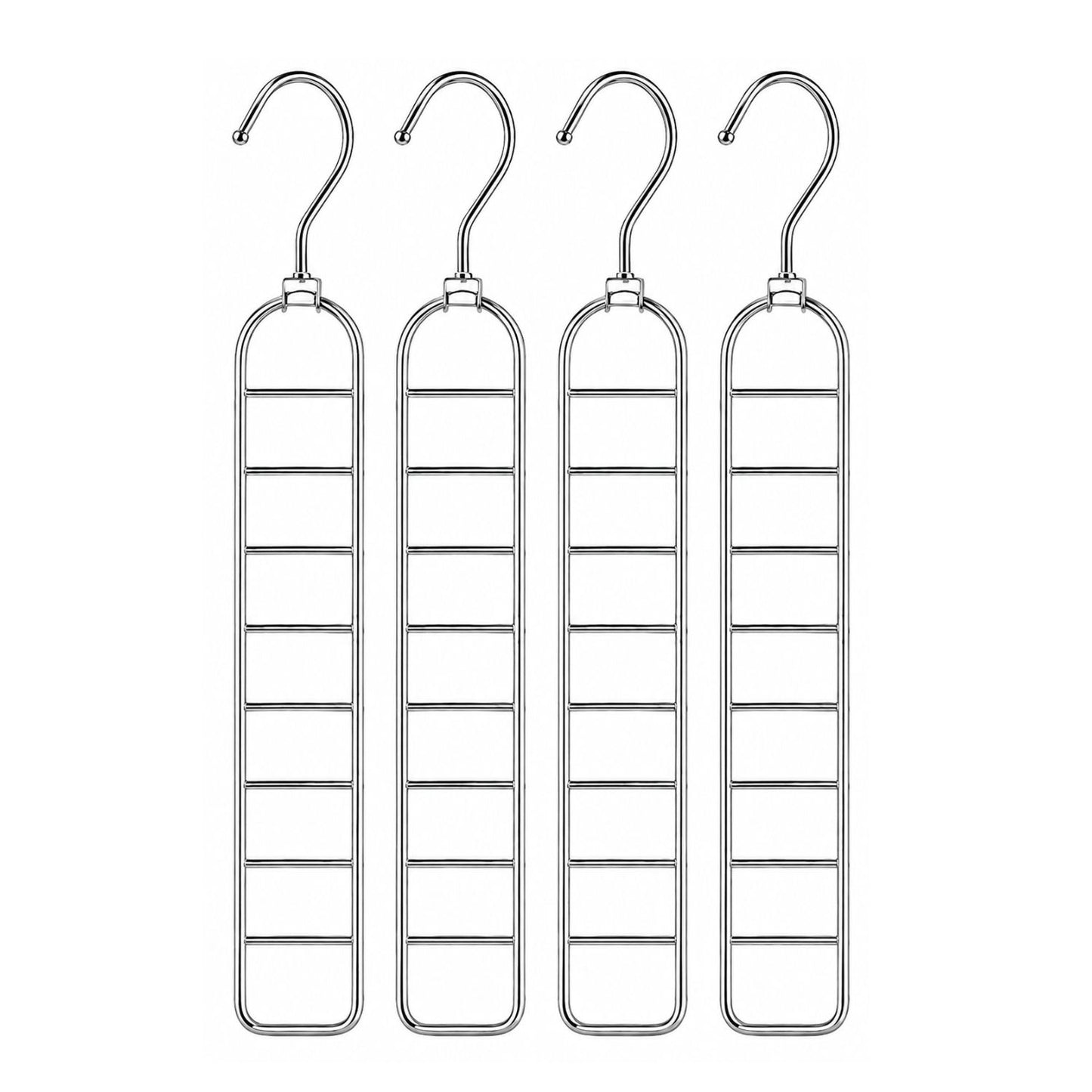 Home Collection Pack of 4 36-Hole Space Saving Closet Hangers