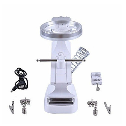 Home Collection Third Hand Soldering Iron Stand with Magnifier