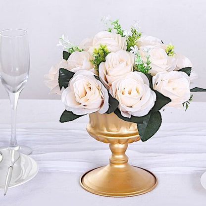 Pack of 2 Bouquets Silk Rose Flower Balls 10 Inch